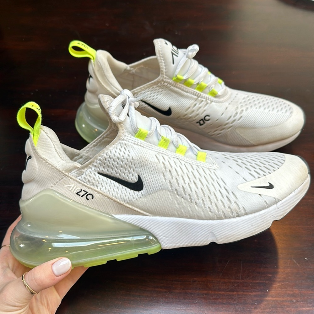 Air Max 270 White and Neon Green Women’s 12